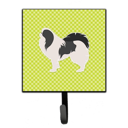 Carolines Treasures Japanese Chin Checkerboard Green Leash or Key Holder BB3837SH4